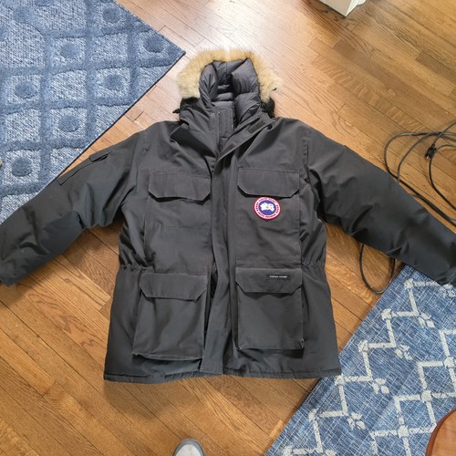 Canada Goose Men’s Black Down Insulated Parka 2XL Fur Trim Hood 4565M
