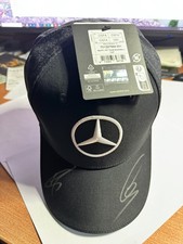 LEWIS HAMILTON & GEORGE RUSSELL HAND SIGNED MERCEDES F1 DRIVER CAP 2024 NWT