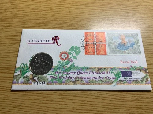 GB £5 coin cover 1996 - Ref YK64 T