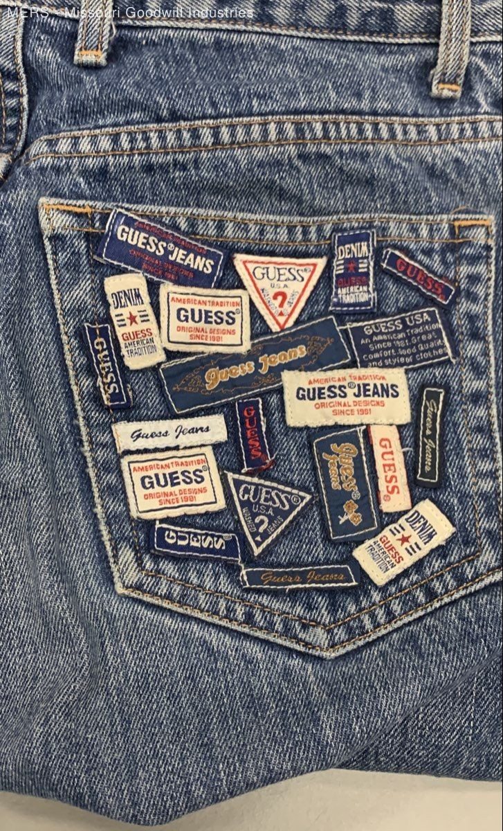 Guess Blue Patchwork Jeans - image 5