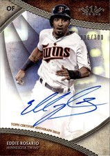 Eddie Rosario /300 Auto 2017 Topps Tier One - Break Out Minnesota Twins