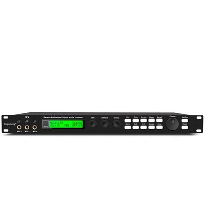 Depusheng X5 Karaoke Professional Digital Audio Processor Can Set via a Black