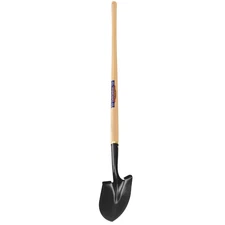 Truper Classic Gardener Round Point Shovel,Scoops 45" Long Handle, Durable Steel
