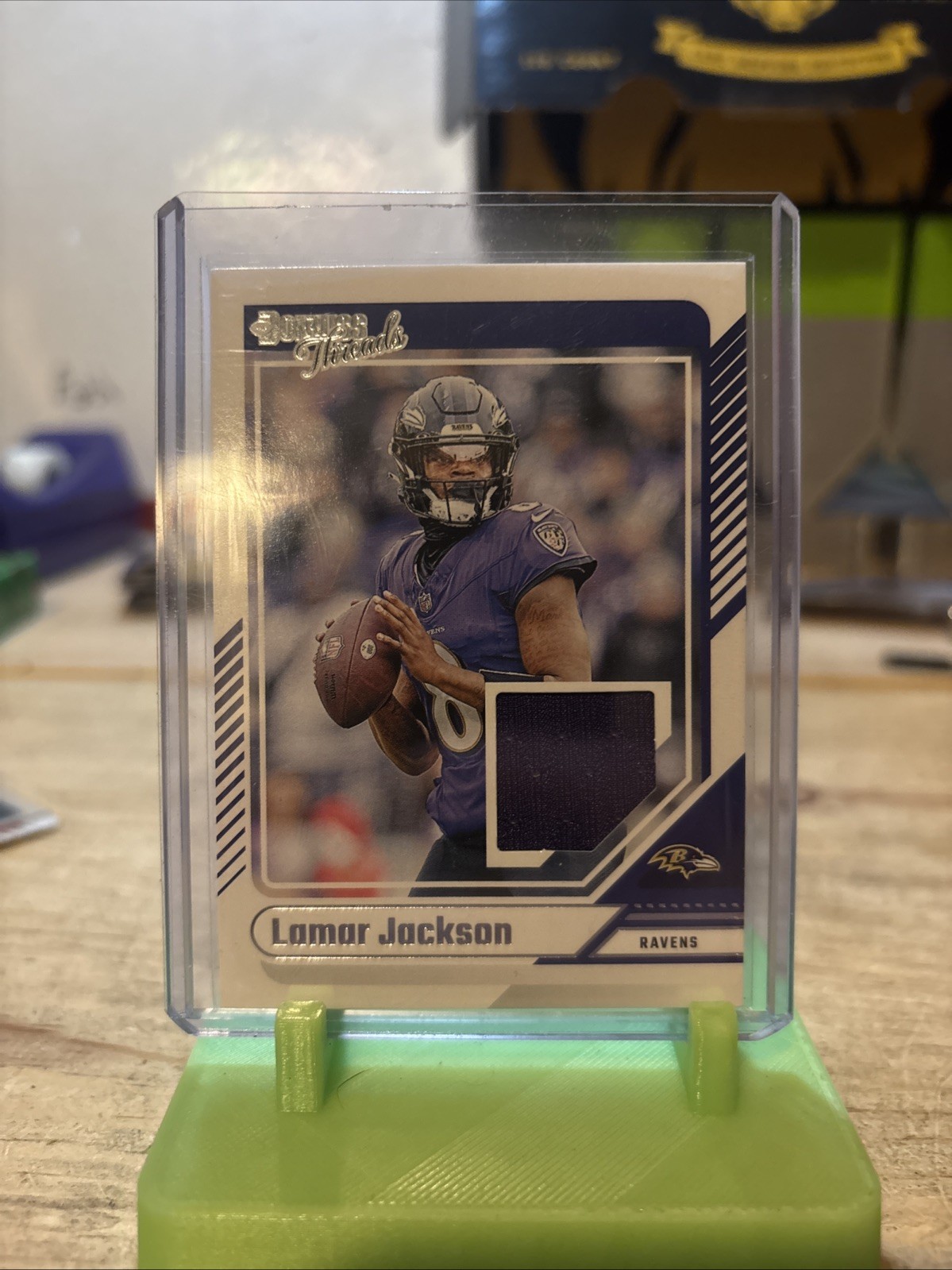 2024 Panini Donruss - Donruss Threads Lamar Jackson #DTH-LJA (MEM)