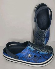 Crocs Unisex Adult Crocband Graphic III Clog Men 8 Women 10 Blue  Grey Sandals