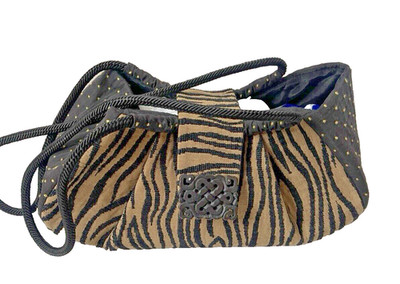 L. O'Neill Design Tapestry Carved Natural Stone Purse Handmade Limited Edition