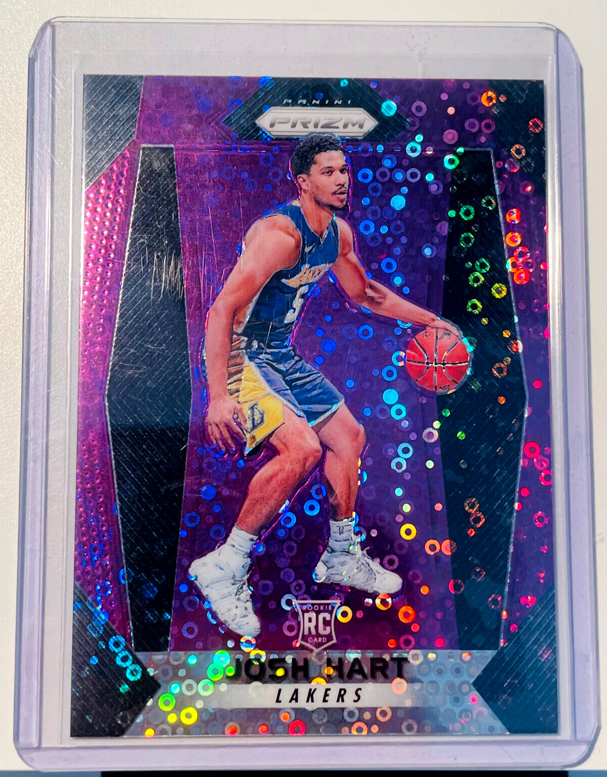 JOSH HART 2017-2018 ROOKIE RC FAST BREAK PURPLE PRIZM #18/75 PANINI PRIZM