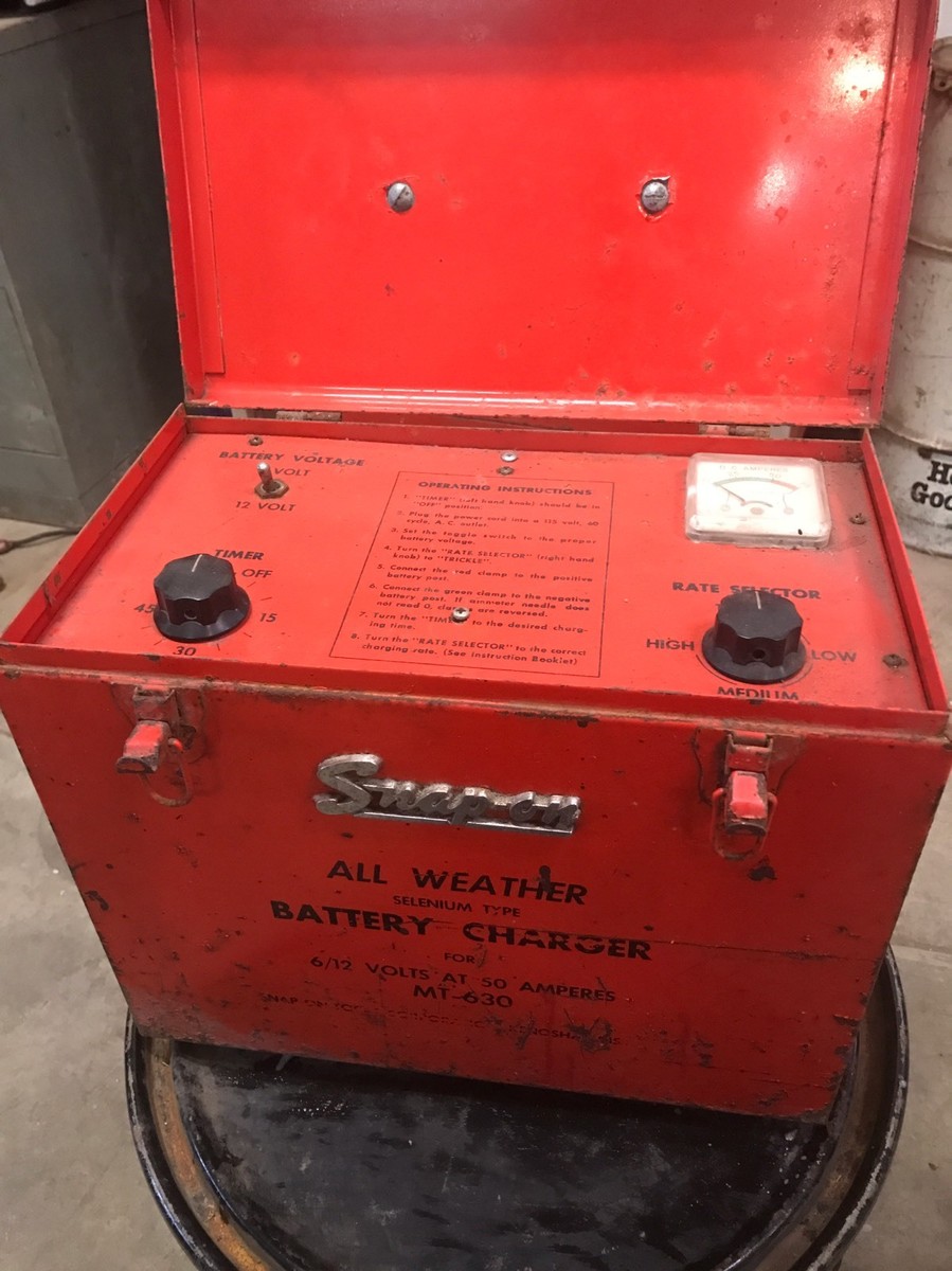 Vintage Snap-On All Weather Battery Charger MT-630 (RARE FIND) | eBay
