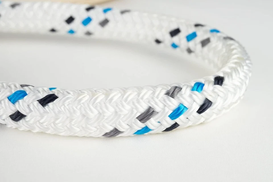 Strongest Double Braid Polyester Cable Wire Pull Pulling Rope W/ 6" Spliced Eyes - Image 4 of 4