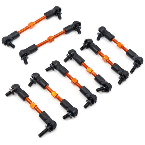 Yeah Racing HPI Sprint 2 Aluminum Preassembled Tie Rod Set - 8 Pcs SPT2-115OR - Afbeelding 1 van 1