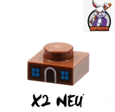 Lego    2x 1x1 Plate   Platte Bedruckt   Gingerbread House   3024pb021   Neuware