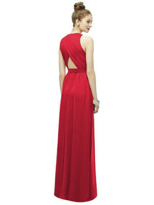Lela Rose Crimson Red Bridesmaid Dress Style LR207, sz 6 | eBay