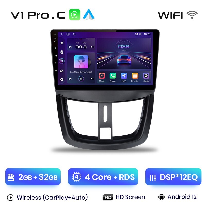 Autoradio Android Peugeot 207 écran tactile IPS et Android Auto - 2