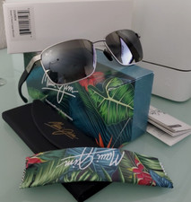 Maui Jim KAALA 856-17 Silver / Natural Gray Mens Polarized Sunglasses