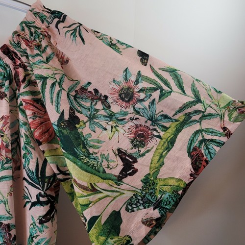 H&M Pink Butterfly Floral Off The Shoulder Dress Size Small - Picture 3 of 8