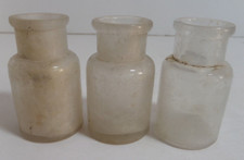 3 small glass bottles medicine? empty