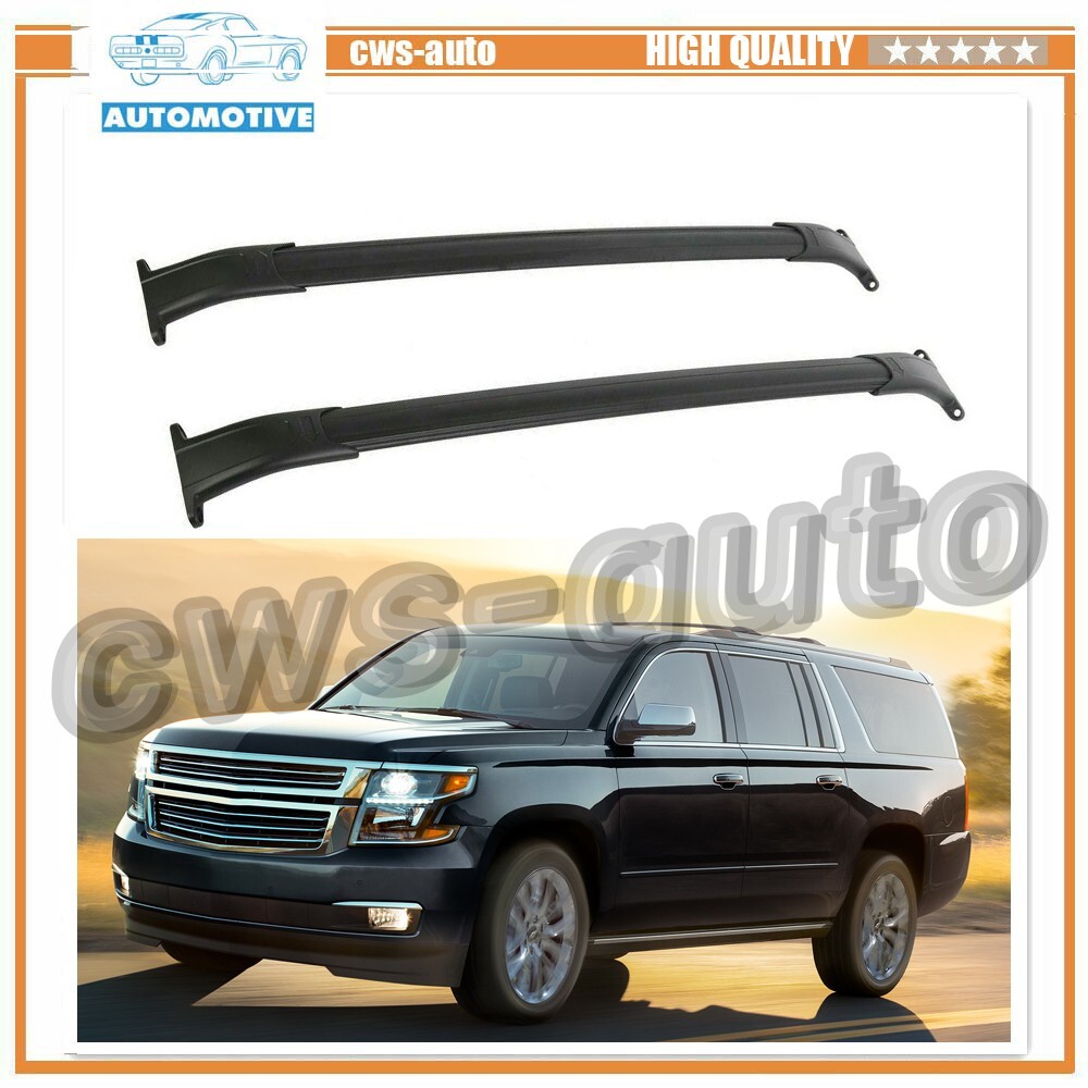 2PCS Aluminum Cross Bar Fits For GMC Yukon XL 2015-2020 Roof Rack Crossbar