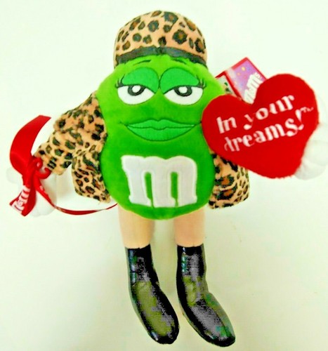 Vintage Green M\u0026M Candies Plush Doll 