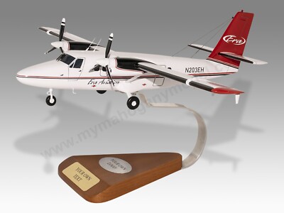 De Havilland DHC-6-300 Era Aviation Desk Wood Airplane Model Large Scale 1/48