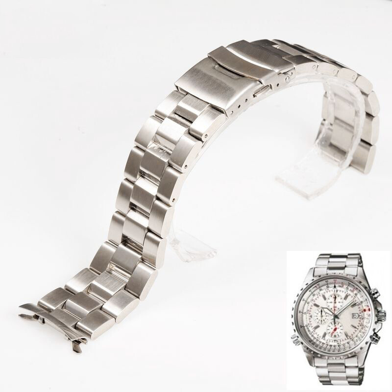 22mm stainless steel bracelet band strap(fits) Casio EF-527D 