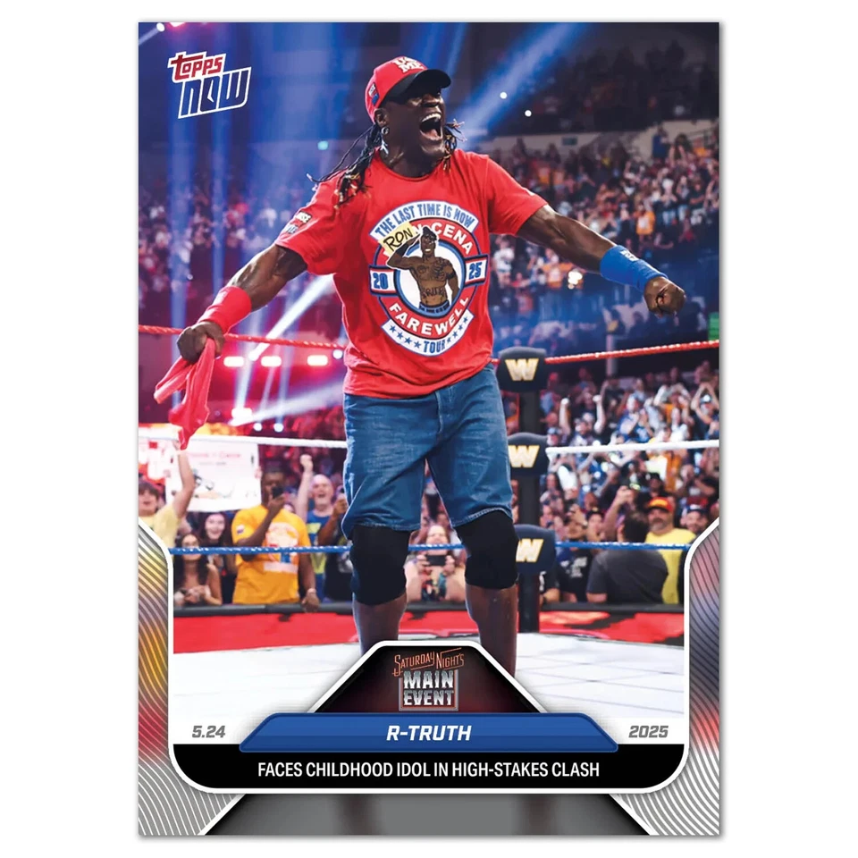 2025 WWE Topps Now #55 R-Truth - Faces Childhood Idol In High-Stakes Clash - Image 4 of 4