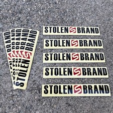 ADESIVI BMX RUBATI 3,5" NERO DECAL BMX BICICLETTA STICKER DECALCOMANIE KIT PACCHETTO