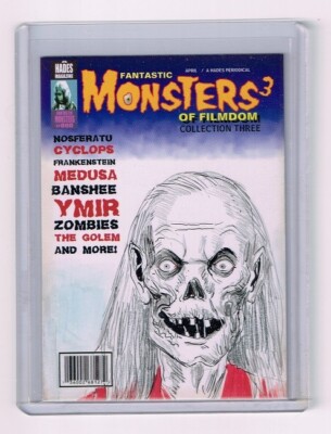2013 ACEO Sketch Card THE CRYPT KEEPER Tales From The Crypt by STUDIO HADES 1/1