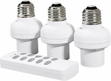 DEWENWILS Remote Control Light Bulb Socket Wireless Light Switch E26 E27 Socket