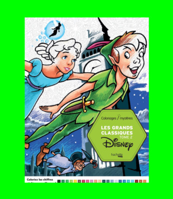 Disney Classics Coloring by Number Meditation Anti-Stress Creative Gift (French)