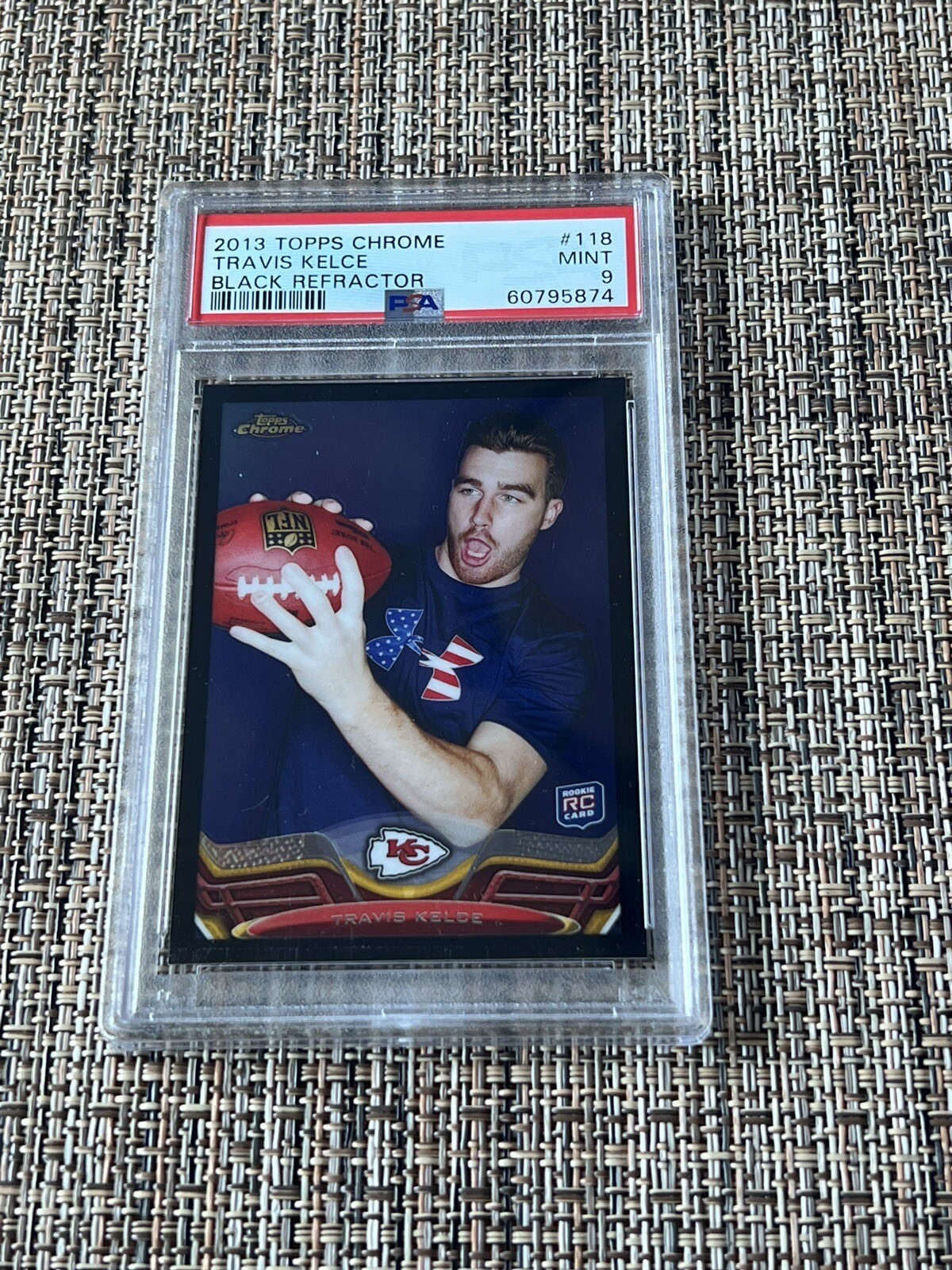 2013 Topps Chrome - Black Refractor #118 Travis Kelce /299 Psa 9 Rc