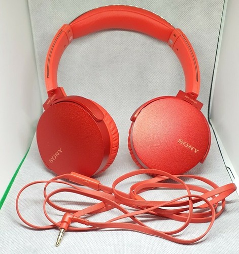Sony MDR-XB550 RED HEADPHONE. | eBay
