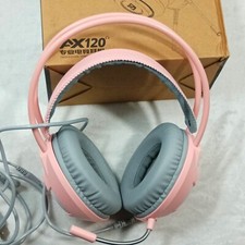 Gaming Headset Surround Sound With Built-in Microphone Noise Cancelling Pink