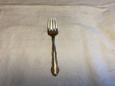 Vintage 1881 Rogers  Oneida Ltd Infant Baby Fork  Engraved RJC