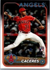#680 Kelvin Caceres RC 2024 Topps Series 2 Base Los Angeles Angels