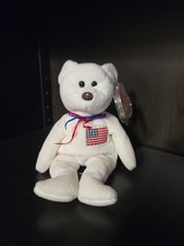 Ty beanie babies Libearty the rare white bear 1996 original free shipping