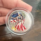 U.S. Mint 1999 American Eagle 1 oz Silver $1 Coin Colorized in Capsule