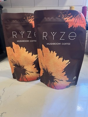 NEW Sealed 2 Packages  Organic RYZE Mushroom Coffee 30 Servings Per Pack