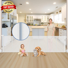 Reinforced 120 Inch Extra Wide Retractable Baby Gates Extra Wide Baby Gates for