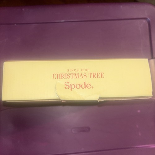 Christmas Tree Spode Ribbons Canape Plate - Picture 4 of 5