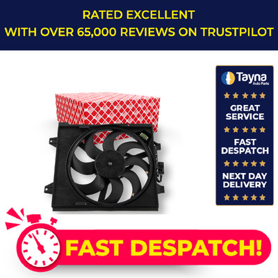 Radiator Fan fits FIAT 500C 9 2009 on Cooling 51787116 51887780 Febi Quality New