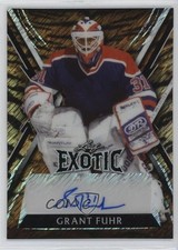2024 Leaf Metal Legends Exotic Tiger Diagonal Shimmer 1/10 Grant Fuhr Auto 11jd