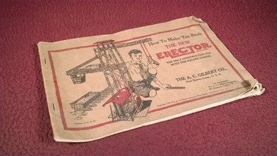 VINTAGE 1938 A.C. GILBERT ERECTOR SET CATALOG