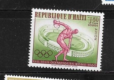 HAITI HAITIAN SC#C164 960 OLYMPICS MNH F OLD PICTORIAL AIRMAIL SINGLE STAMP