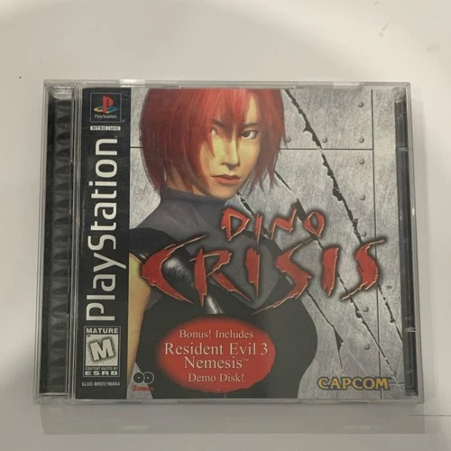 Capcom Dino Crisis PlayStation 1 Survival Horror + Resident Evil 3 Demo Disk