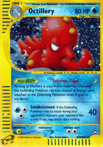 Octillery Background 1x Octillery - H20/H32 - Holo Rare Heavily Played Pokemon G2 ...