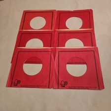 45 RPM 7" RECORD SLEEVES CO. SLEEVE 6 PACK SEE PHOTOS Bell Records SLV305