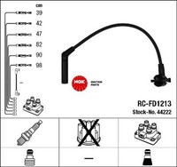 NGK 44222 ZüNdleitungssatz ZüNdkabelsatz ZüNdkabel FüR Ford Usa