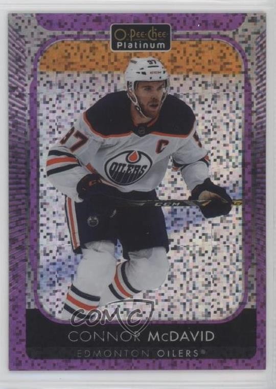 2021-22 O-Pee-Chee Platinum Violet Pixels 72/299 Connor McDavid #1 7i6