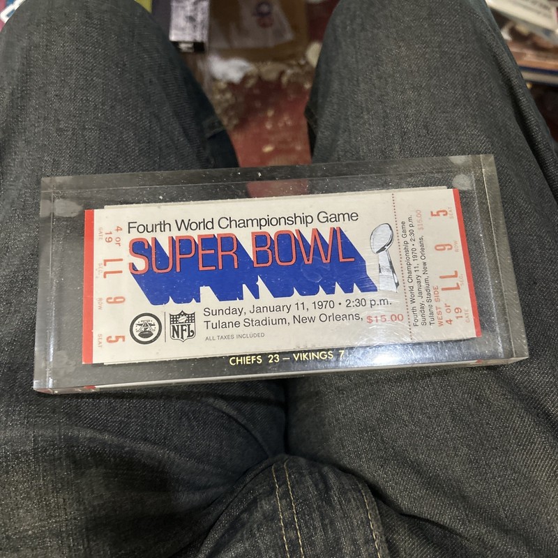 Super Bowl Iv Full Ticket 