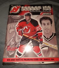 New Jersey Devils 2004 Program Signed by Grant Marshall Jay Pandolfo Cover NJ